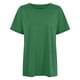thumbnail image 4 of Camiseta informal de cuello redondo estampada para mujer: top de manga corta de verano de suave mezcla de algodón, 4 of 4