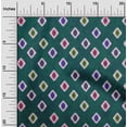 thumbnail image 2 of oneOone Cotton Cambric Dark Green Fabric African Aztech Sewing Material Print Fabric By The Yard 56 Inch Wide, 2 of 4