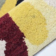 Rugsotic Carpets Hand Tufted Wool Eco-Friendly 4x6 Area Rugs Rectangle Multicolor Contemporary Modern High Pile Thick Handmade Anti Skid Indoor Rug for Living Room, Bedroom K11125