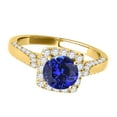 thumbnail image 3 of Aonejewelry 1.25 Ct. Ttw Diamond and Sapphire Ring In 14k Yellow Gold, 3 of 4
