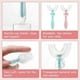 thumbnail image 3 of 2 Pcs Children's U-shaped Toothbrush, Manual Toothbrush, Silicone Bristles, Gum Massage. Massages Gums And Provides A Complete Manual Cleanse (childre, 3 of 5
