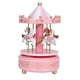 thumbnail image 1 of Carrusel de caja de música Sincero Pink Merry Go Round tamaño estándar, 1 of 9
