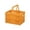orange, green, pink, white, variant on Kiplyki Wholesale Outdoor Picnic Basket Supermarket Shopping Basket Spring Outing Vegetable Basket Portable Carry Basket Vegetable And Fruit Basket Folding Storage Basket