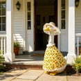 thumbnail image 5 of HWRETIE Yard Outdoor Cement Figurine Bumblebee Top Hat and Tulle Skirt Set Porch Gooses Costume Decorative Outfit, 5 of 6