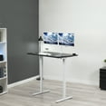 thumbnail image 2 of VIVO Manual 48" x 30" Stand Up Desk, Black Table Top, White Frame, 2 of 8