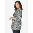 thumbnail image 5 of Jessica London Women's Plus Size Boatneck Tunic Top 3/4 Sleeve Shirt  Loose Fit, 5 of 6