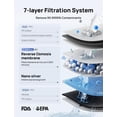 thumbnail image 2 of Dreo Filtro de agua de ósmosis inversa, sistema de filtración de agua RO de 7 etapas, 3:1 puro para drenar, reduce TDS PFAS, encimera purificadora de agua con pantalla LED grande, jarra de agua portát, 2 of 5