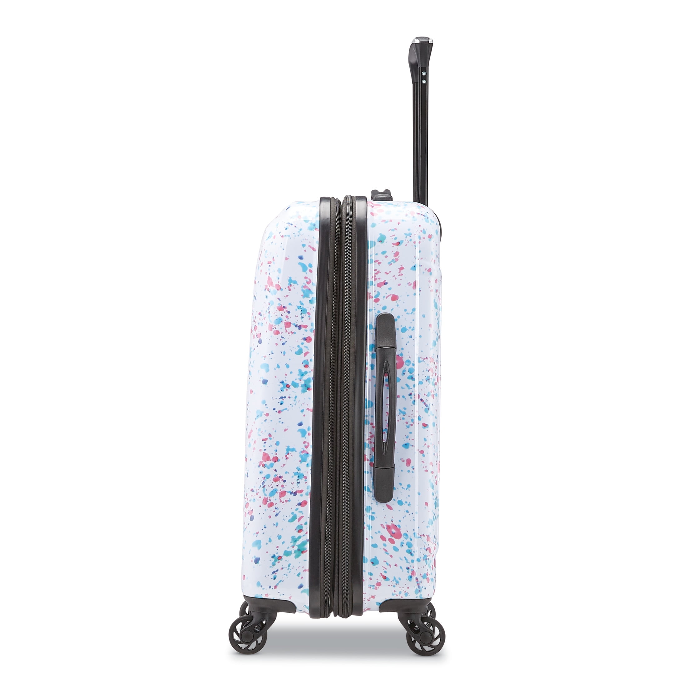 American Tourister Arabella Hardisde Carry On Luggage with Spinner Wheels - Speckle White