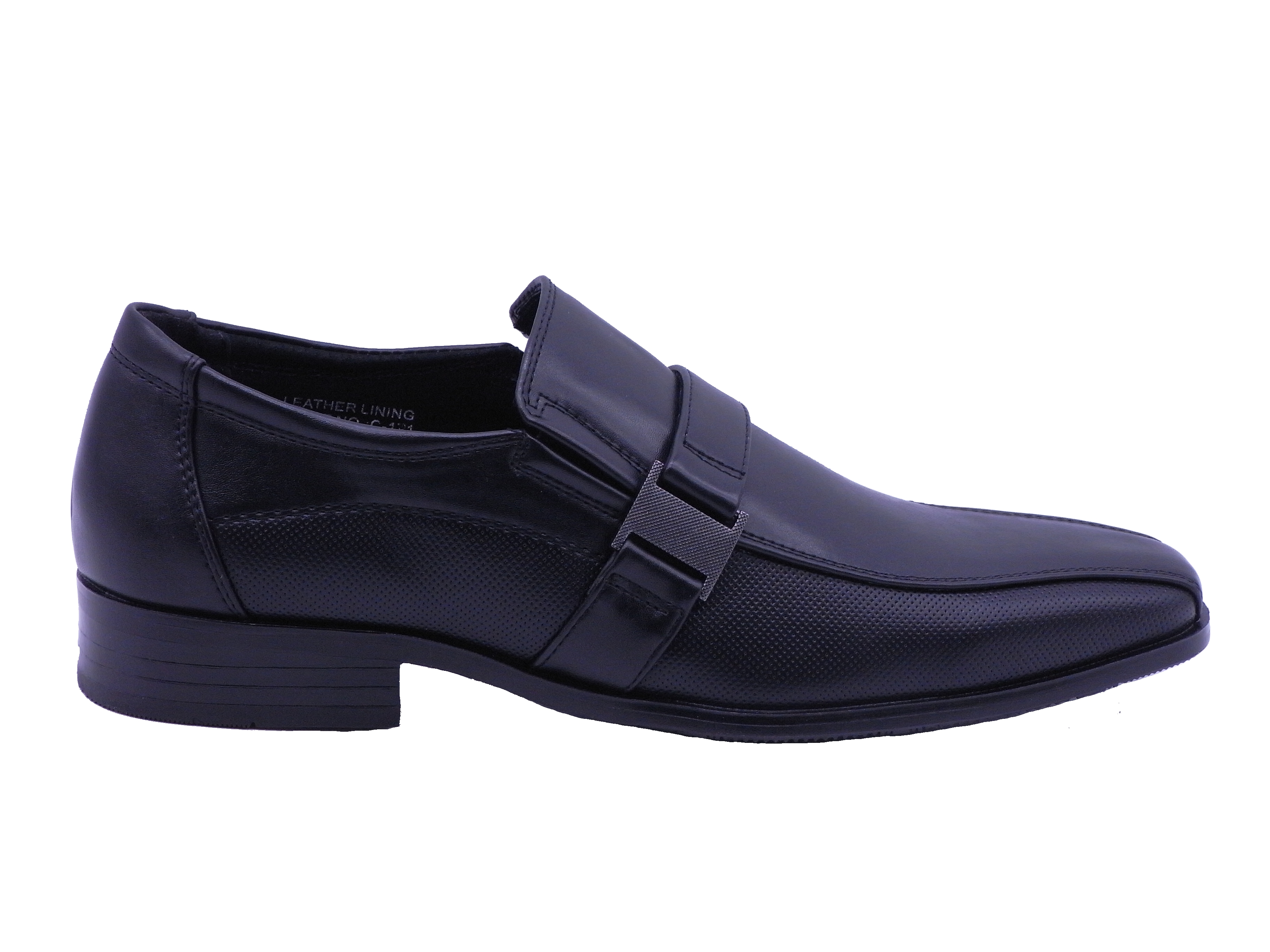 Men Shoes Slip On Strap Loafer Black Color Size US8 - image 2 of 5