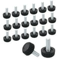 thumbnail image 1 of 20Pack M6 Thread Furniture Feet Levelers, 17x16 Adjustable Leveling Table Feet, Screw on Furniture Glide Leveling for Chair Stool Legs, Black, 1 of 6