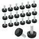 thumbnail image 1 of 20 paquetes de niveladores de pies de muebles con rosca M6, pies ajustables de nivelación de mesa de 17x16, nivelación de deslizadores de muebles para patas de silla y taburete, negro, 1 of 6