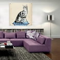 thumbnail image 6 of Epic Art 'Lady Cat I' by Grace Popp, Acrylic Wall Glass, 36"x36", 6 of 7