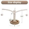 thumbnail image 2 of BRKURLEG Cat Scratching Post Tree, Cat Scratcher with Sisal Rope Spring Branches Cat Interactive Plush Ball Toy, Claw Scratch for Indoor Cats Kittens Play and Relax, Cat Supplies, 2 of 7
