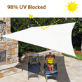 thumbnail image 2 of Rectangle Sun Shade Sail UV Block Waterproof Patio Awning Outdoor Garden Pool Sun Canopy Shelter Cover 13'x19.7' White, 2 of 8