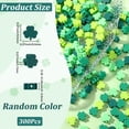 thumbnail image 2 of 1 Box 300pcs St. Patrick's Day Clover Beads Lucky Clover Beads Good Luck Shamrock Irish Green Three Leaf Shape Clay Loose Spacers, 2 of 7