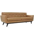 thumbnail image 5 of Modway Engage Bonded Leather Sofa in Tan, 5 of 5