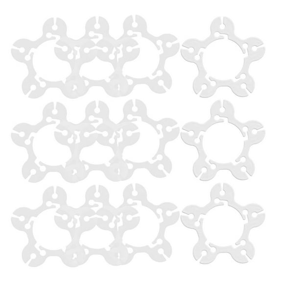 Masteelf 150pcs White Balloon Clips Plastic Connectors for Home Party Decorations Balloons Size 2.5 inches