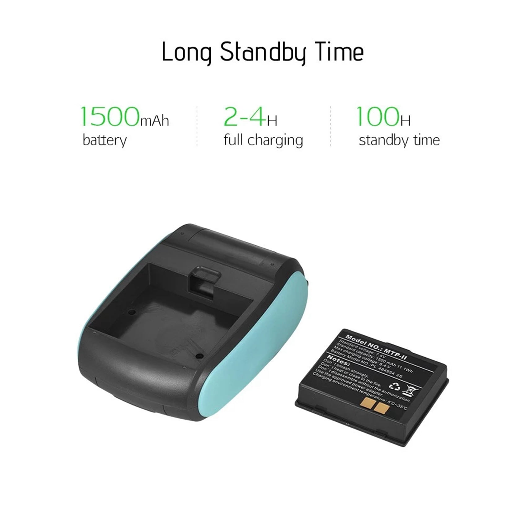 5X PT-210 Portable Thermal Printer Handheld 58mm Receipt Printer