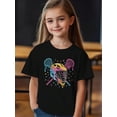 thumbnail image 1 of Lacrosse ice Cream Drip Lax Boys & Girls Short Sleeve T-Shirt - 180g/㎡ Breathable Cotton, Geometric Pattern, Regular Fit Casual Top For Youth Players, all-Season Comfort, Sports Fan apparel, Playful, 1 of 6