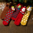 thumbnail image 4 of Odeerbi Christmas Socks For Family Ladies Non-Slip Socks Home Floor Socks Coral Fleece Warm Parent-child Socks, 4 of 5