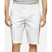 Calvin Klein NEW Bright White Mens Size 38 Twill Flat Front Shorts
