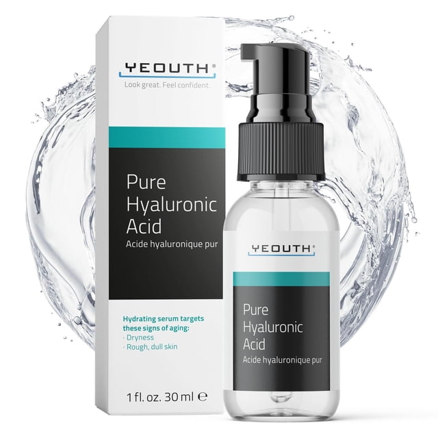 Sérum Facial YEOUTH Ácido Hialurónico Puro Vegano Biológico 30ml para Mujer y Hombre