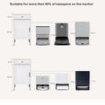 thumbnail image 5 of Living Room Cabinets Robot Vacuum Stand Cabinet with Wheels, Sweeping Robot Storage Rack with Doors and Drawers, Side Table for Living Room, Home Office, Kitchen-Antique White,Primary Living Space Ca, 5 of 15