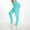 Mint Green, variant on Pants Womens Leggings Bubble Hip Lifting Exercise Fitness Running High Waist Yoga Pants