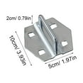thumbnail image 2 of OULII 1Set Peg Board Hook Silver Metal Tool Hanging Hook for Garage Storage Organizer, 2 of 8
