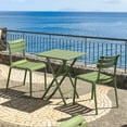 thumbnail image 5 of Compamia Helen Square Folding Bistro Table 24 inch Olive Green, 5 of 7