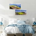 thumbnail image 4 of USA California Golf Course Wall Art Golf Pictures Canvas Prints Coastline Golf Course Wall Decor for Living Room Bedroom Home Decorations Painting Framed Artwork (16''''W x 16''''H x 4), 4 of 6
