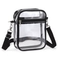 thumbnail image 2 of Gustave Small Clear Bag Stadium Approved Crossbody Purse for Concerts Sports Events, PVC Transparent Messenger Shoulder Bag with Adjustable Strap for Men Women, 2 of 8