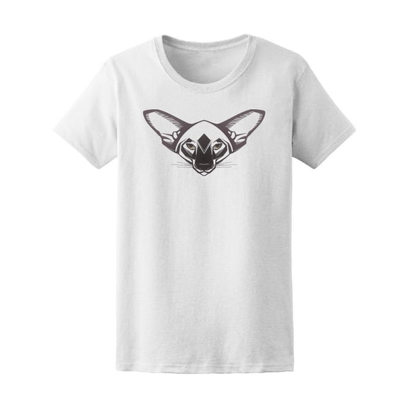 Oriental Cat Siamese Geometrical T-Shirt Women -Image by Shutterstock, Female Large