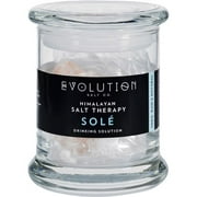 Angle View: Evolution Salt Sole Drinking Solution - Glass Jar and Crystals - 12 oz Mineral Supplements