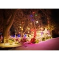 thumbnail image 3 of ABPHQTO 150x220 cm Telón de fondo de Navidad Decoración de Navidad Luces brillantes Nieve pesada Vista nocturna fondo de fotografía, 3 of 3