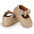 thumbnail image 4 of Baby Girl Shoes Non Slip Soft Sole PU Leather Infant Toddler Mary Jane Flats First Walker Crib Dress Oxford Shoes 3-18 Months, 4 of 7