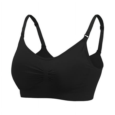 Pregnant Women s Front Opening and Buckle-Free Large Size Nursing Bra Nursing Adjustable Gather-up Postpartum Thin Nursing Bra Underwear