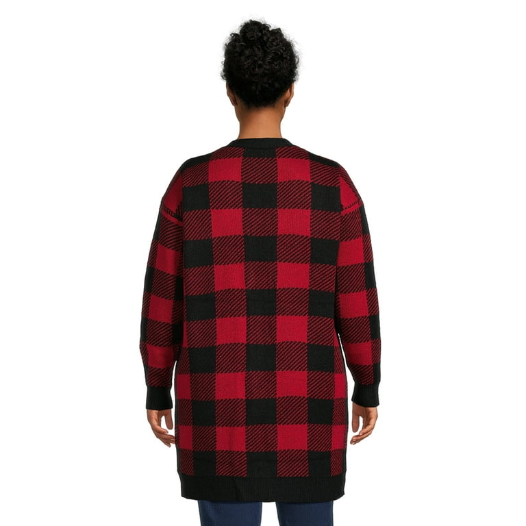 Plus size buffalo plaid sweater hotsell