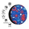 thumbnail image 4 of Naloa Nautical Animals PVC Leather Spare Tire Wheel Cover for Car Truck SUV Camper Trailer Universal Fit many size17 inch, 4 of 6