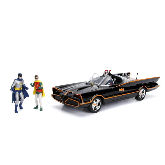Car Jada Toys Batmobile Classic, serie de televisión hecha a presión, escala 1:18