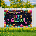 thumbnail image 3 of Neon Design Glow Banner Colorful Decoration Let's Glow Festival Sign for Party Celebration Event, 3 of 9