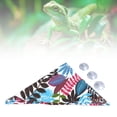 thumbnail image 1 of Pet Swing Hammock, Pet Cage Hammock Swing Hanging Bed With Suction Cups Triangular Breathable Reptile Bed Pet Bed Lounger Ladder Hammock For Small Reptile Animal, 1 of 8