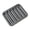 Black, variant on 6-Cavity Non-Stick Baking Pan, Carbon Steel Finger-Shaped Mold for Financier Cookies Ladyfingers and Energy Bars, Rectangle 10.2 x 7.7 Inch