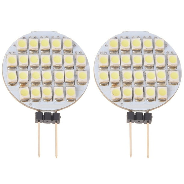 2X Bombilla de la G4 24 LED 3528 SMD BLANCO PURO 2W 12V DC