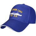 thumbnail image 1 of USS Simon Lake AS 33 Unisex Baseball Caps Sandwich Caps Casual hat, 1 of 8
