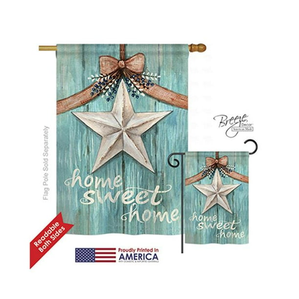 Breeze Decor 00067 Welcome White Barn Star 2 Sided Vertical Impression House Flag 28 X 40 In Walmart Com Walmart Com