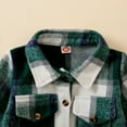 thumbnail image 5 of BULLPIANO 0-5T Little Kids Toddler Baby Boy Girl Shirt Jacket Plaid Long Sleeve Button Down Fall Flannel Shacket Coat Tops, 5 of 8