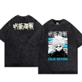 thumbnail image 3 of Camiseta de Anime Jujutsu Kaisen para hombre, camiseta lavada 100% algodón, camiseta transpirable con estampado informal, ropa de calle Hip Hop y2k, 3 of 5