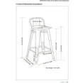thumbnail image 5 of Rayne Metal Wood Counter Stool (Set of 2), 5 of 11