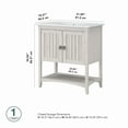 thumbnail image 6 of Bush Furniture Salinas 32" Bathroom Vanity with Sink, Linen White Oak, 6 of 7